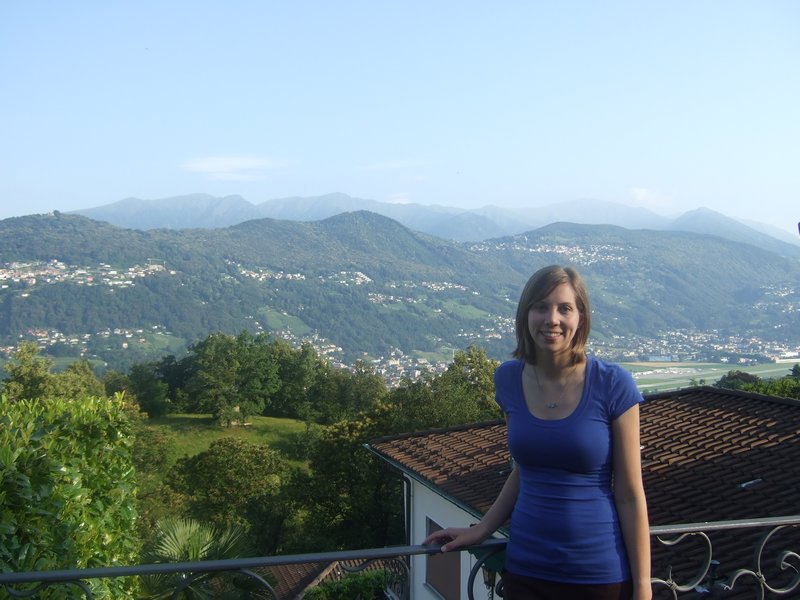 Andrea above Lugano
