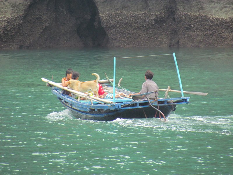 Going to the floating village