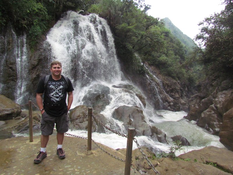 Paul at the Cat Cat Waterfall