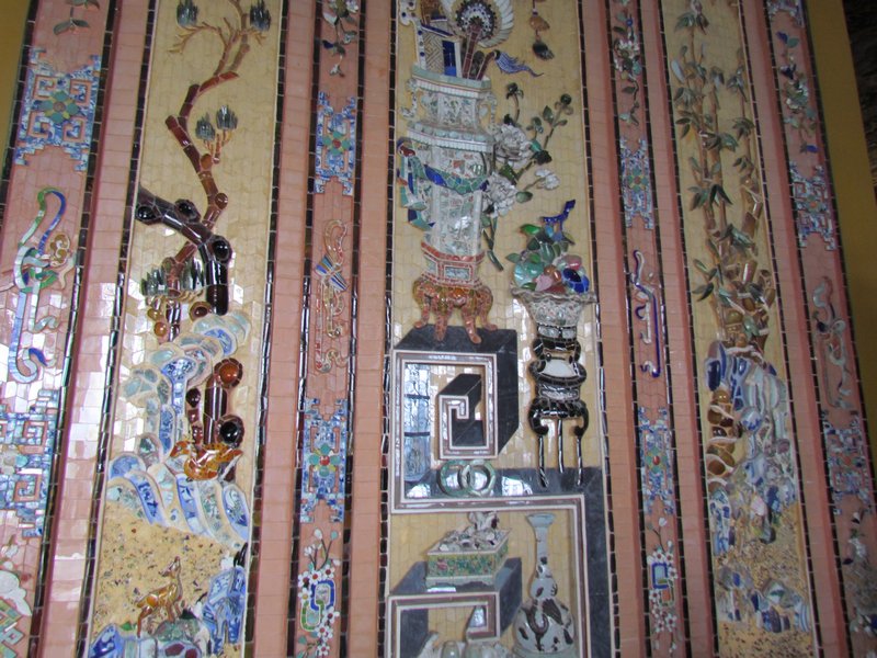 Beautiful mosaics walls in the Tomb