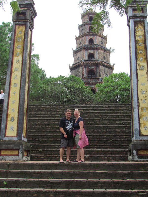 Us at the Thien Mu Pagoda