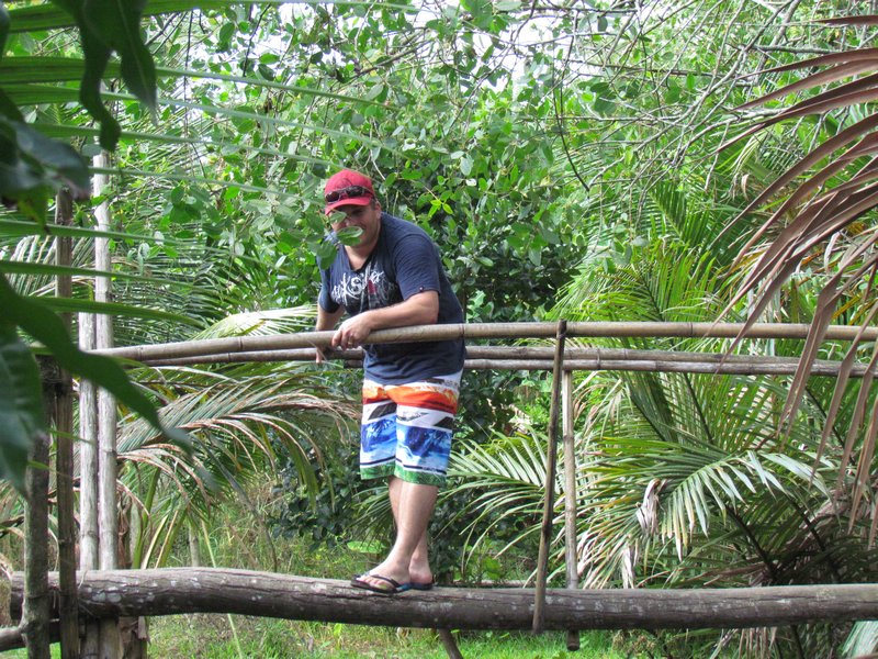 Paul on the monkey bridge