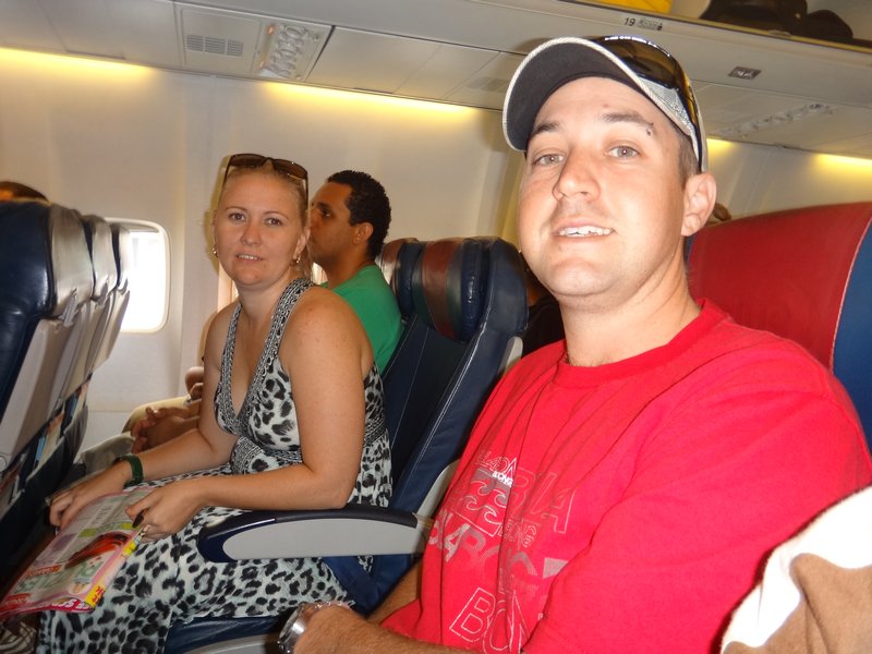 Shoni & Brendan on the plane