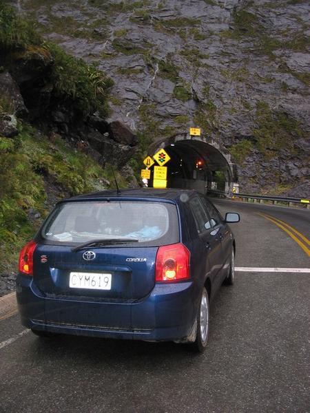 Waiting at the Homer tunnel 1