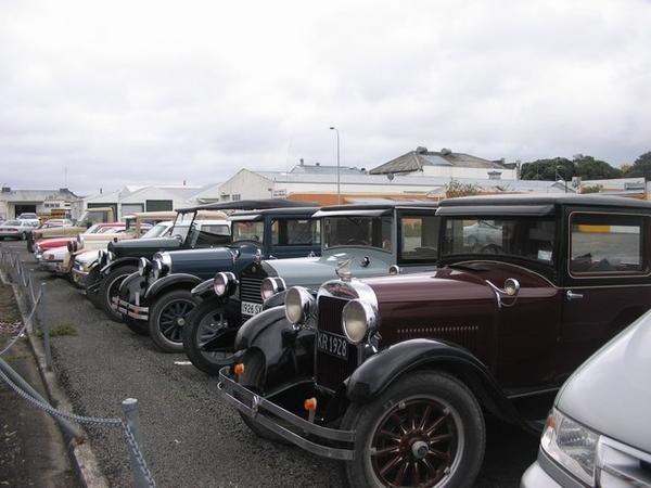The lovely old vintage cars