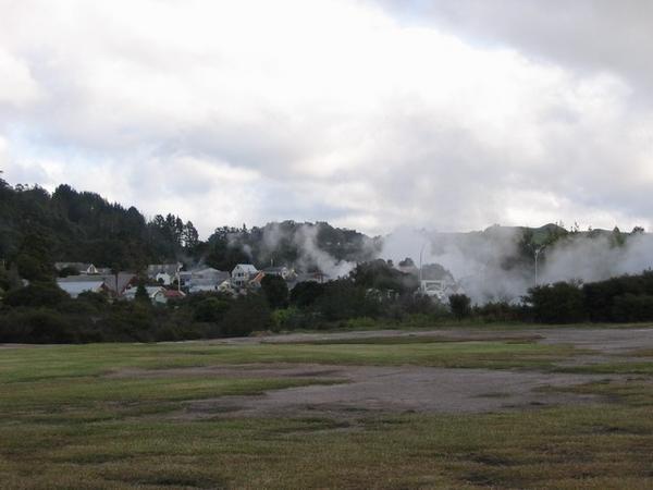 The geothermal public park near our hostel