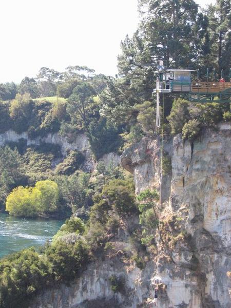Bungee jumper at Taupo