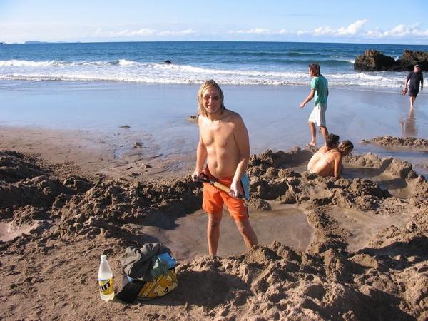 The simple pleasure of beach digging