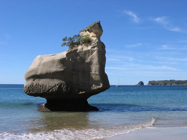 Unusual rock - Cathedral Cove