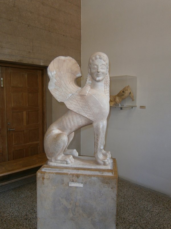 Sphinx statue from Corinth