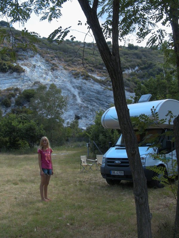 Camping in a volcano!
