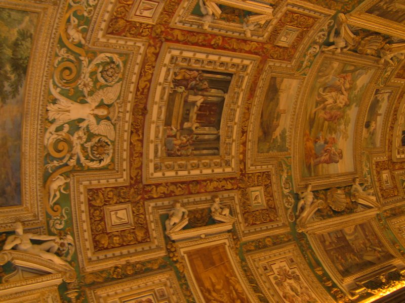 Beautiful roof painting in Vatican