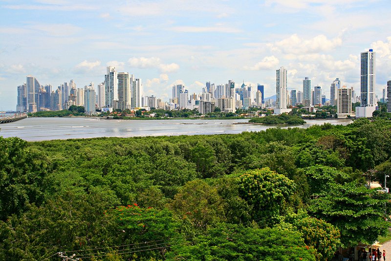 Panama Skyline from Panama Viejo