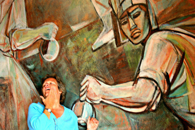 Punched by a Mural - San Miguel