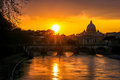 Sunset on the Tiber