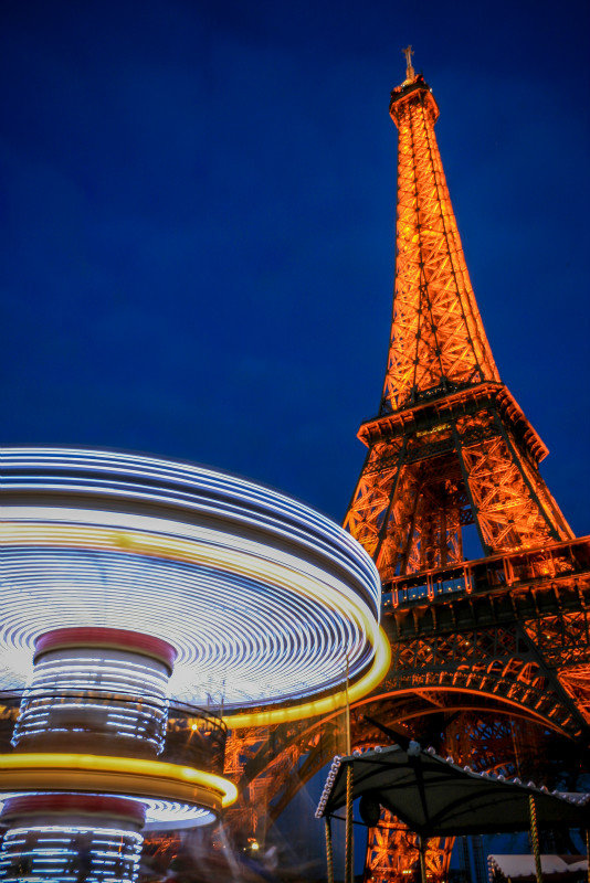 Eiffel Tower and Carousel