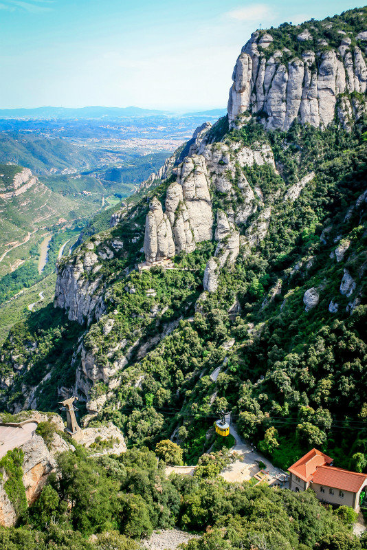 Montserrat Mountains and Cable Car