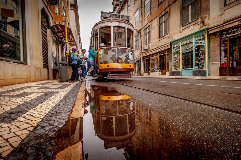 Rainy Lisbon Streets