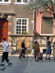 A typical street scene in Gdansk