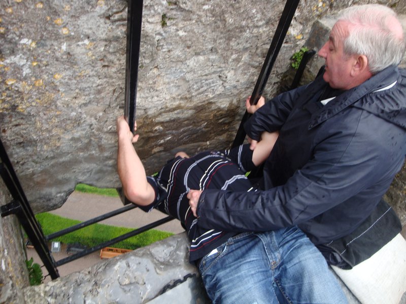 My moment with the Blarney Stone...