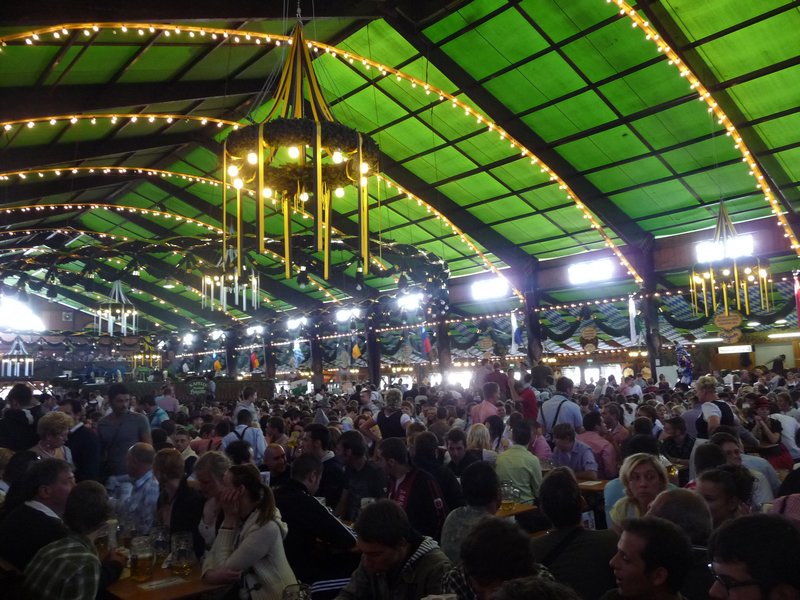 Inside the Augustiner Tent