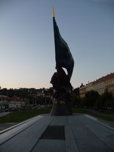 A War Memorial in near Malostranska