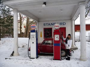 Traditional Norwegian petrol station...
