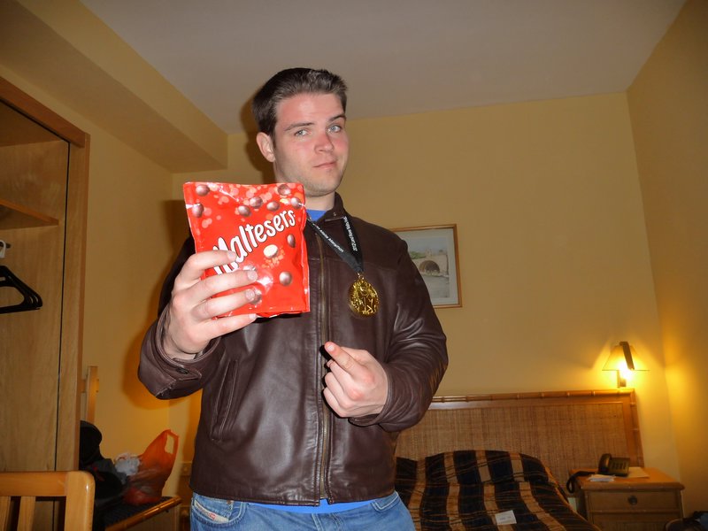Me, in Malta, with Maltesers