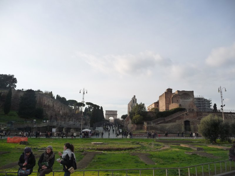 View from outside the Colosseum