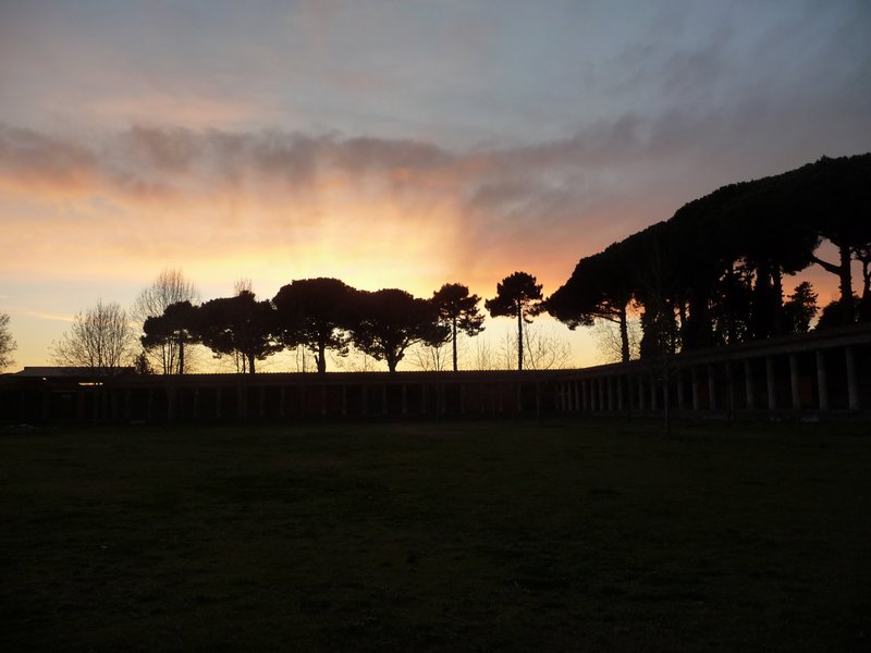 Sunset Over Pompeii
