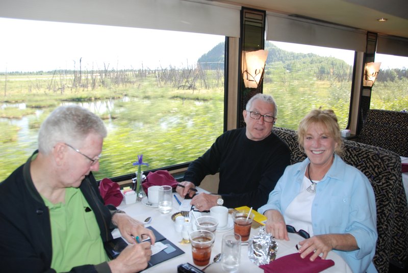 Lunch on the train to Denali