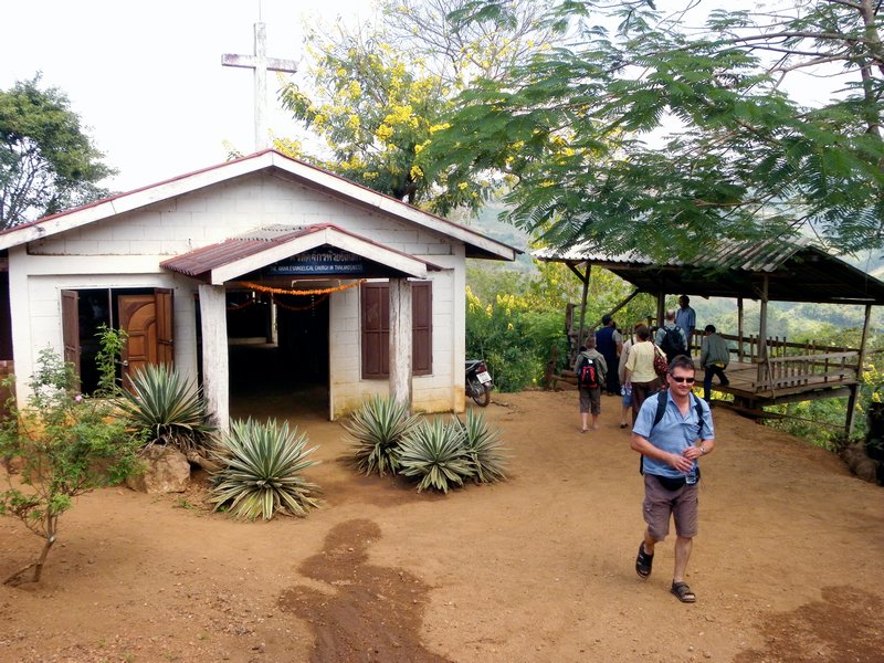 3. The Ahka church we were visiting & staying at