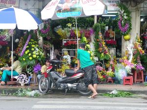 Flower shop at Ben Tahn Markets