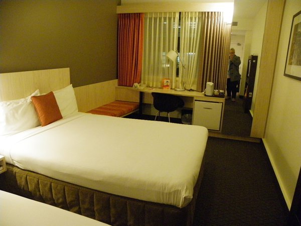 My hotel room in Welly - ah home!