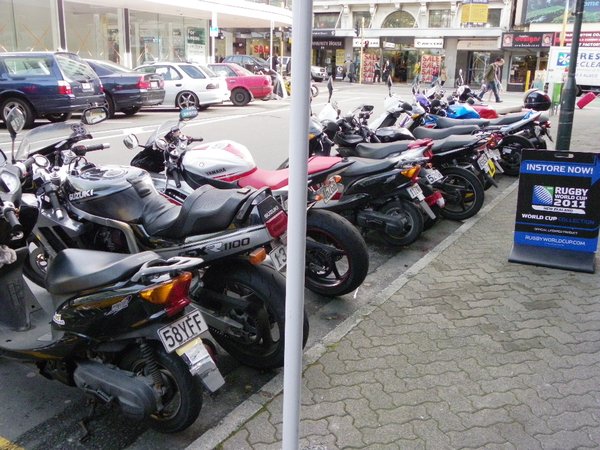 3. Ah...the even ride motorbikes in Welly!
