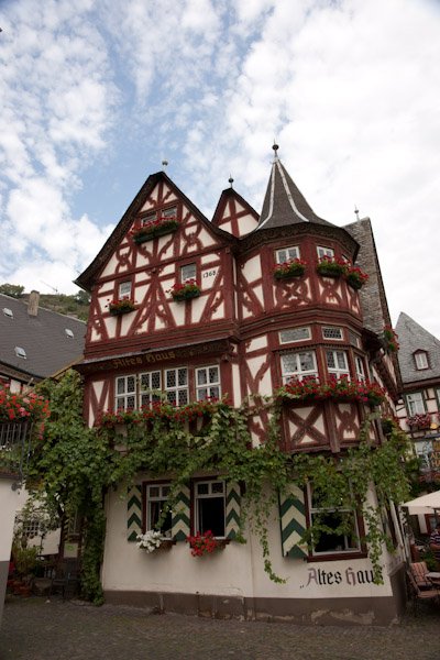one of the rhine's most famous medieval house