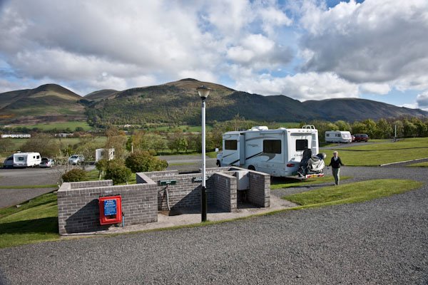 at our campsite near Stirling