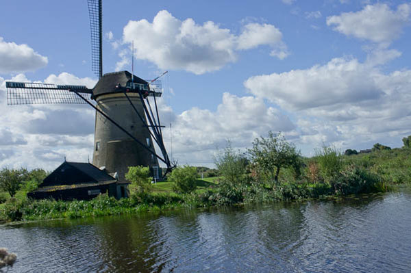 one of the many windmills at Kinderdijk