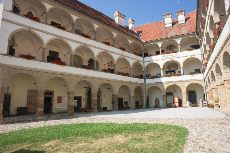 interior courtyard, Ptuj Castle