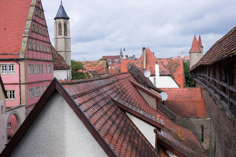 a view of Rothenburg from the wall