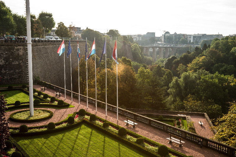 ramparts in Luxembourg City