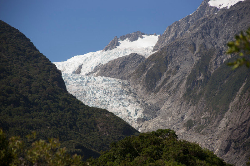 Franz Joseph glacier close up
