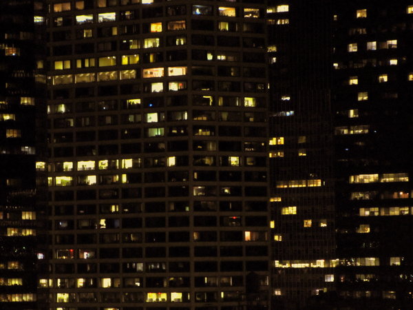 Midtown Office Buildings at Night