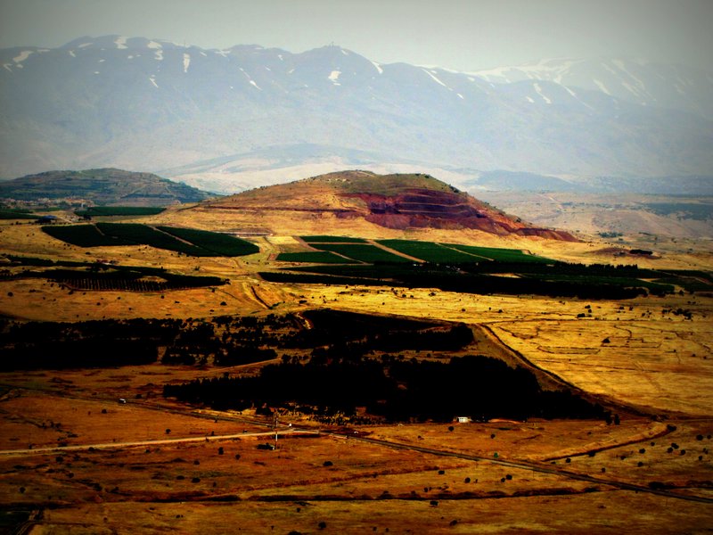 Mt Hermon facing North into Syria.