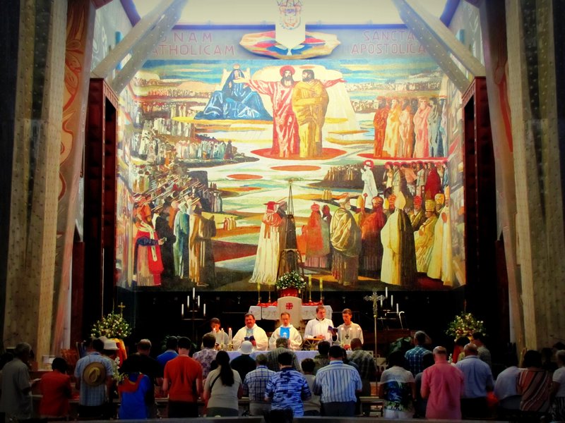 Mass at Mary's House, Nazareth.