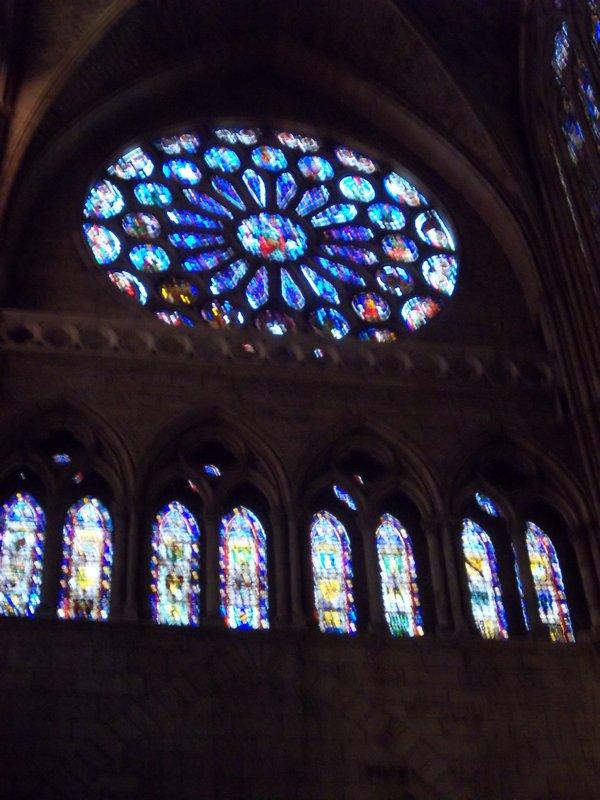 Stained glass from inside the Cathedral.