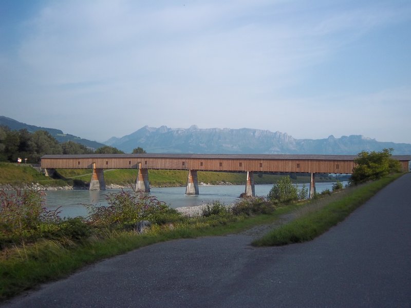 A Covered Bridge across the Rhein