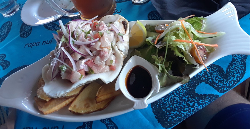 About a pound of fantastic ceviche