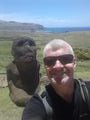 Female Moai selfi