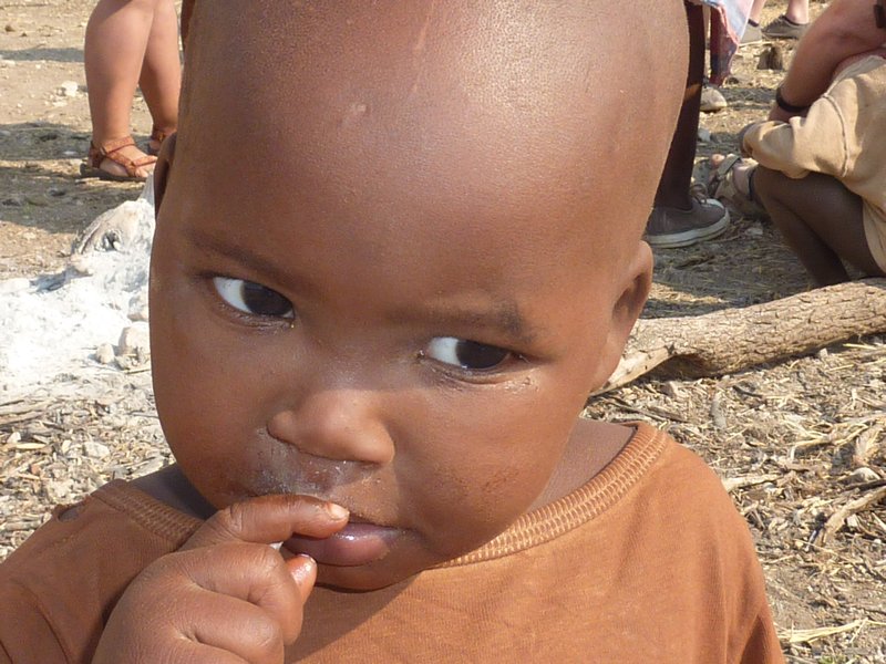 Himba Lad Who Isn't Quite Sure What To Make Of My Himba Haircut